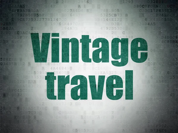 Conceito de viagem: Vintage Travel on Digital Paper background — Fotografia de Stock