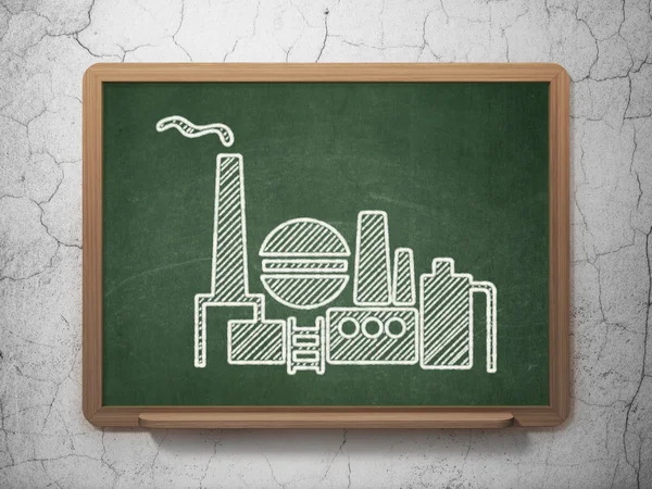 Industry concept: Oil And Gas Indusry on chalkboard background — Zdjęcie stockowe