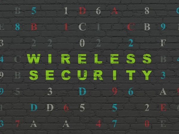 Privacy concept: Wireless Security on wall background — Stock Photo, Image