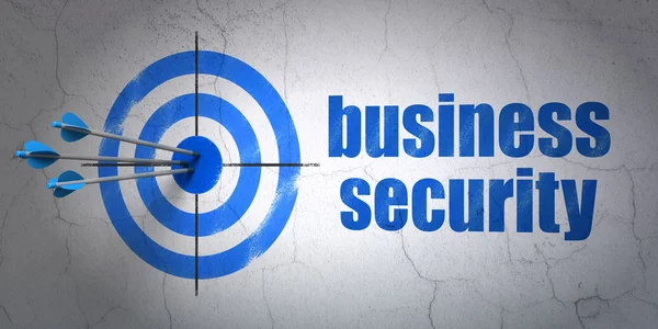 Concetto di privacy: target e Business Security su sfondo wall — Foto Stock
