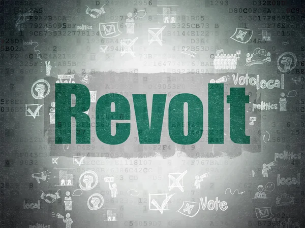 Political concept: Revolt on Digital Paper background — 스톡 사진