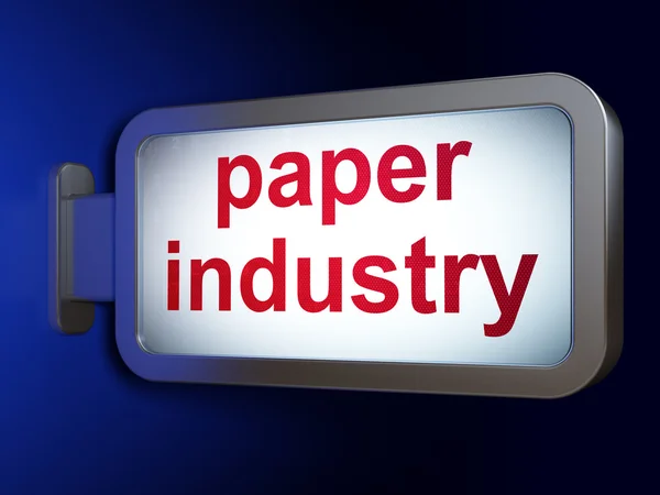Industry concept: Paper Industry on billboard background — Stockfoto