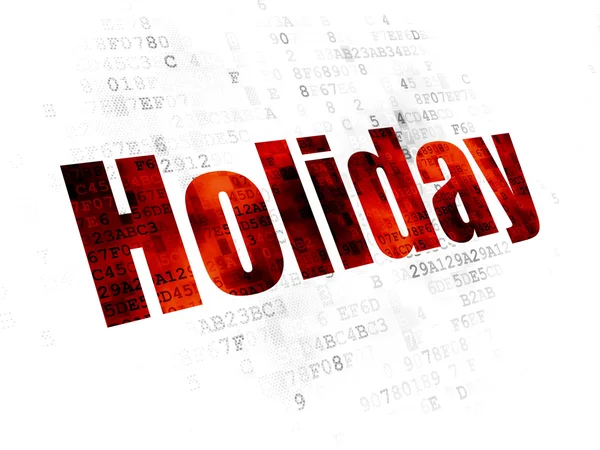 Conceito de férias: férias em fundo digital — Fotografia de Stock