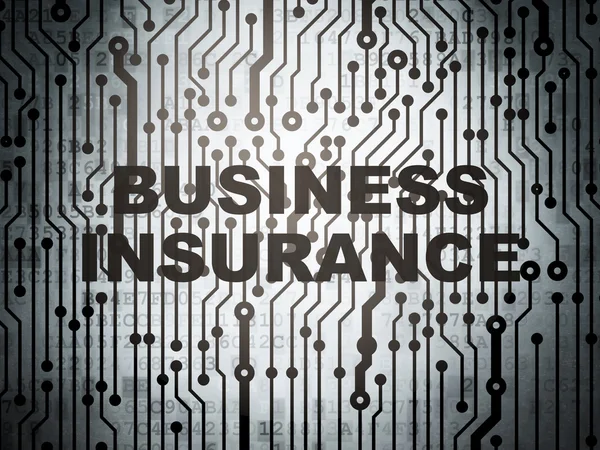 Insurance concept: circuit board with Business Insurance — Stock fotografie