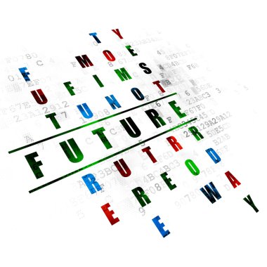 Timeline concept: Future in Crossword Puzzle