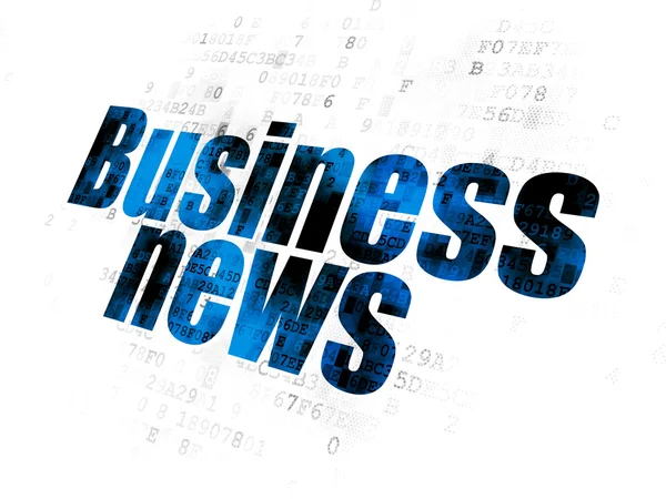 Koncepcja Aktualności: Business News na tle cyfrowy — Zdjęcie stockowe
