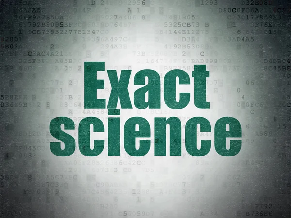 Concept scientifique : science exacte sur fond de papier numérique — Photo