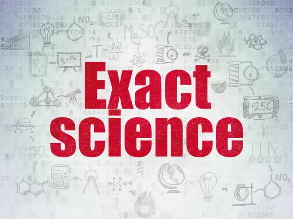 Concetto scientifico: scienza esatta sullo sfondo della carta digitale — Foto Stock