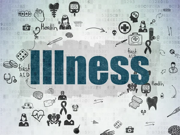 Health concept: Illness on Digital Paper background — Stok fotoğraf