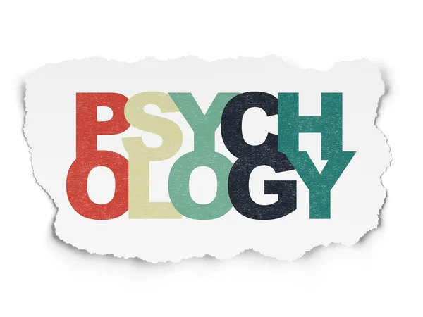 Healthcare concept: Psychology on Torn Paper background — Stock Photo, Image