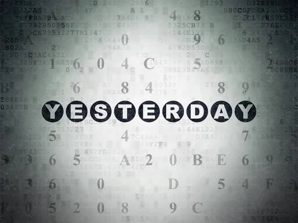 Time concept: Yesterday on Digital Paper background — Stock Photo, Image