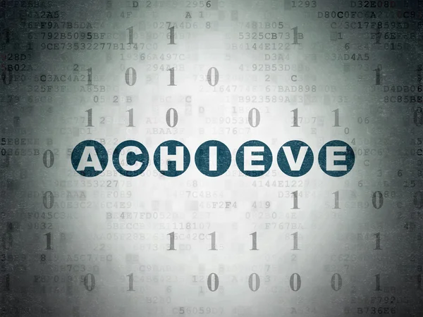 Business concept: Achieve on Digital Paper background — Φωτογραφία Αρχείου