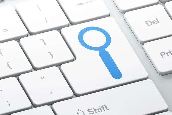 Information concept: Search on computer keyboard background — Stock Photo, Image