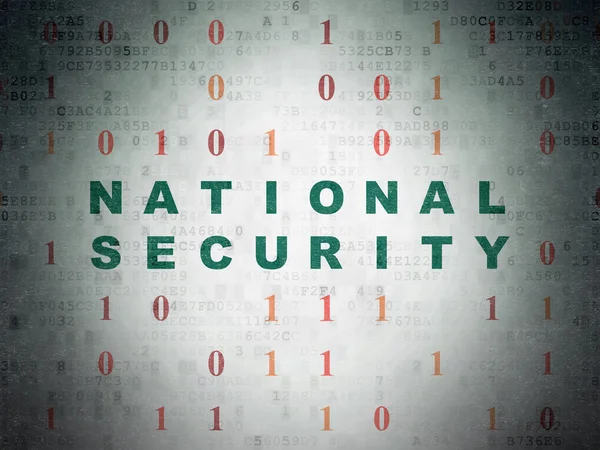 Security concept: National Security on Digital Paper background — 图库照片