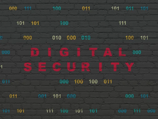 Veiligheidsconcept: digitale veiligheid op muur achtergrond — Stockfoto