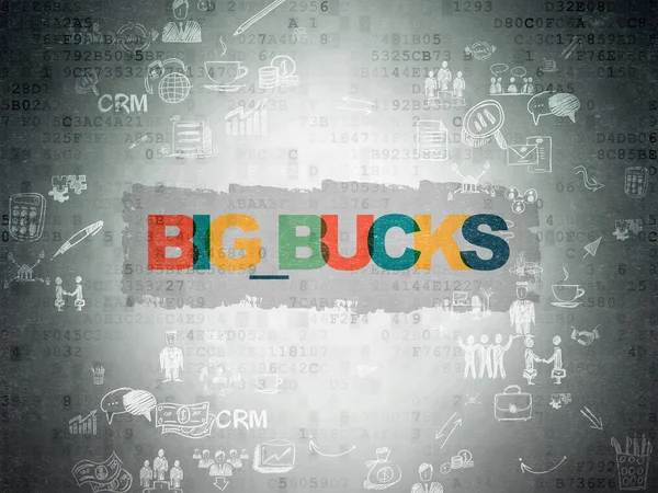 Finance concept: Big bucks on Digital Paper background — Stock Photo, Image