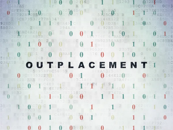 Conceito de negócio: Outplacement on Digital Paper background — Fotografia de Stock