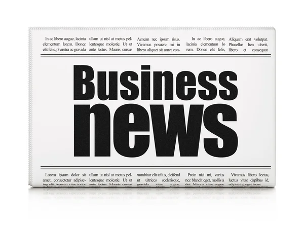 News concept: newspaper headline Business News — Stockfoto
