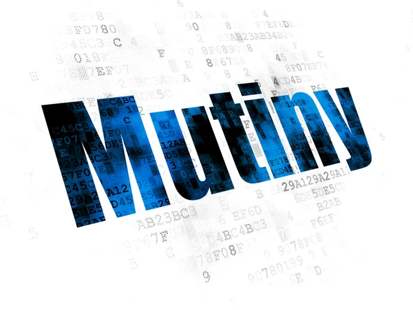 Politics concept: Mutiny on Digital background — Stockfoto