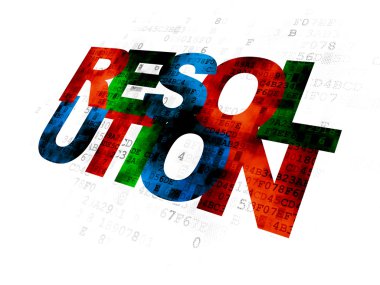 Law concept: Resolution on Digital background