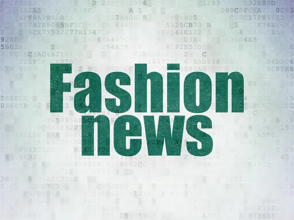 ニュース概念: デジタル ペーパーの背景にファッション ニュース — ストック写真