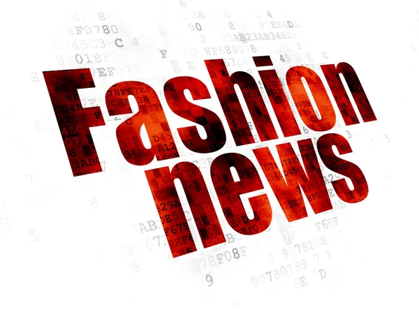 ニュース概念: デジタル背景にファッション ニュース — ストック写真