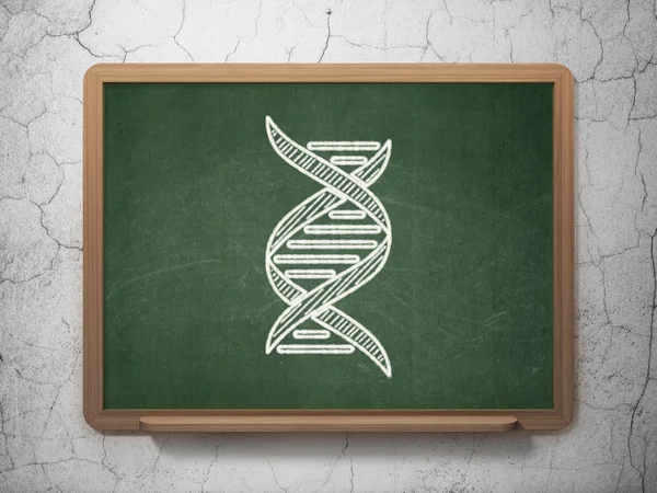 Concept scientifique : ADN sur fond de tableau — Photo