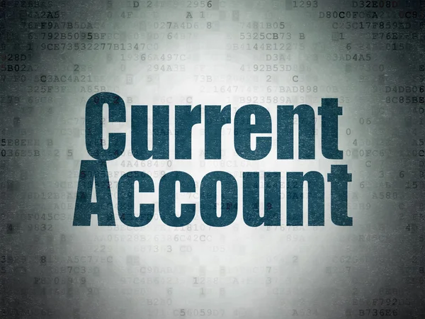 Money concept: Current Account on Digital Paper background — Stockfoto