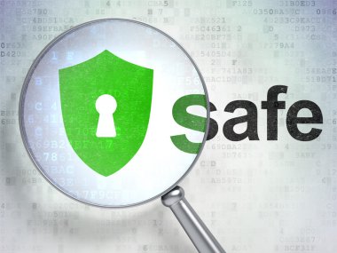 Safety concept: Shield With Keyhole and Safe with optical glass