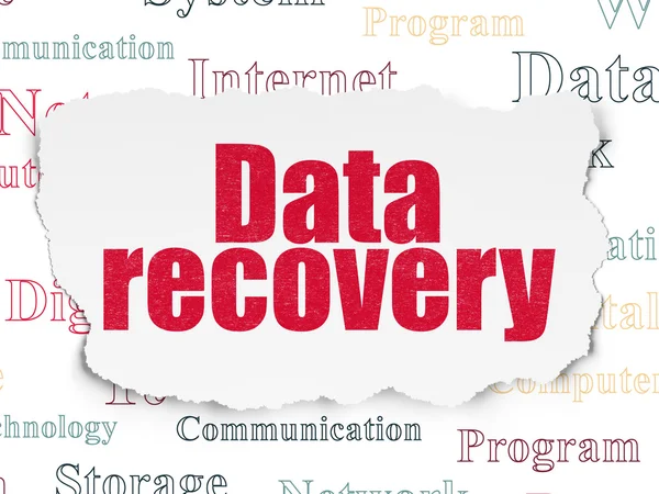 Data concept: Data Recovery on Torn Paper background — Stock Photo, Image