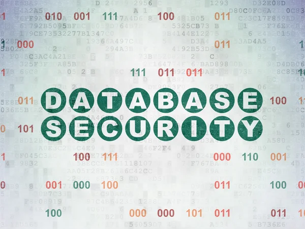 Concepto de privacidad: seguridad de las bases de datos sobre papel digital —  Fotos de Stock