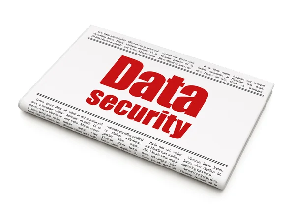 Security concept: newspaper headline Data Security — Zdjęcie stockowe
