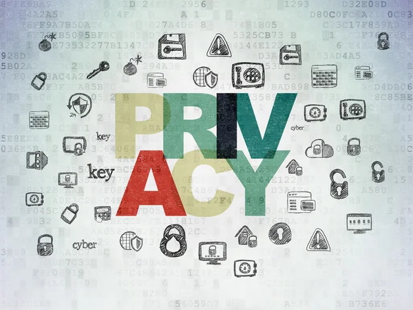 Privacy concept: Privacy on Digital Paper background — Stock Photo, Image