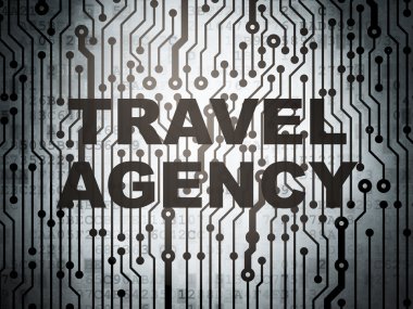 Travel concept: circuit board with Travel Agency