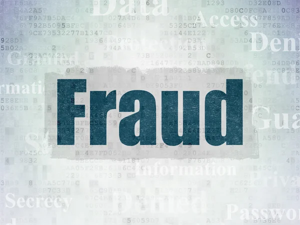 Safety concept: Fraud on Digital Paper background — Stock Photo, Image