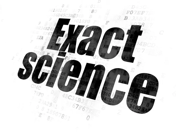 Concept scientifique : science exacte sur fond numérique — Photo