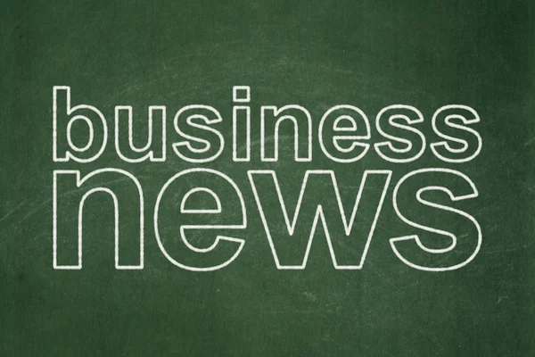 News concept: Business News on chalkboard background — Stock Photo, Image