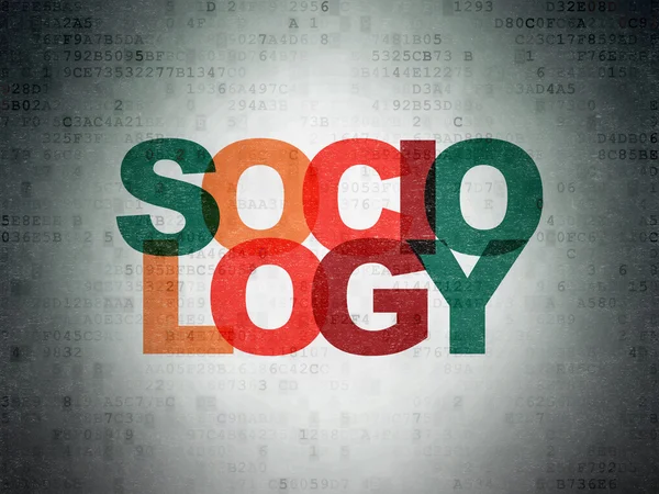 Learning concept: Sociology on Digital Paper background — ストック写真