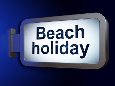 Turizm kavramı: billboard arka plan Beach Tatil