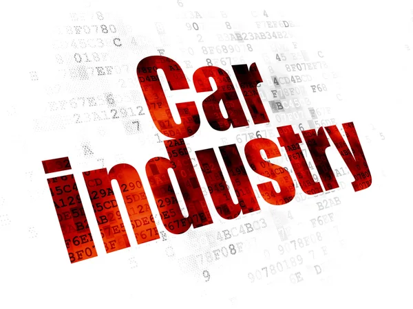 Manufacuring concept: Car Industry on Digital background — Φωτογραφία Αρχείου