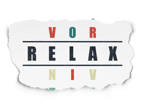 Intrattenimento, concetto: Relax in cruciverba Puzzle — Foto Stock