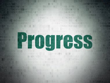Business concept: Progress on Digital Paper background