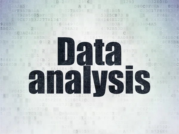 Konsep data: Analisis data pada latar belakang kertas digital — Stok Foto