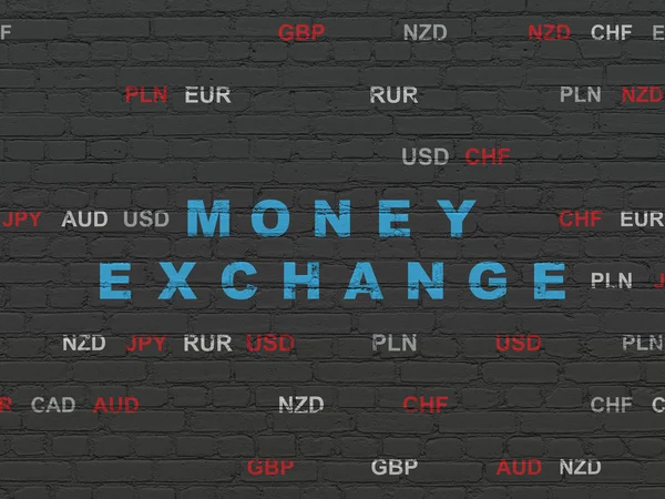 Money concept: Money Exchange on wall background — Stock Photo, Image