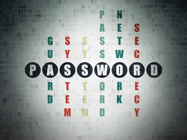 Protection concept: Password in Crossword Puzzle — Stock Photo, Image