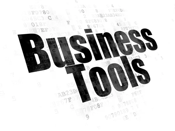 Finance concept: Business Tools on Digital background — Stock Photo, Image