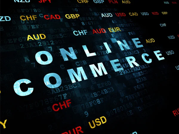 Finance concept: Online Commerce on Digital background — Stock Photo, Image