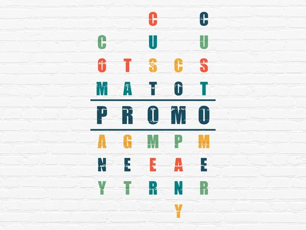 Concept publicitaire : Promo en mots croisés Puzzle — Photo