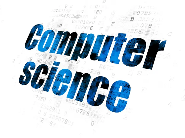 Έννοια επιστήμη: επιστήμη υπολογιστών σε ψηφιακό φόντο — Φωτογραφία Αρχείου
