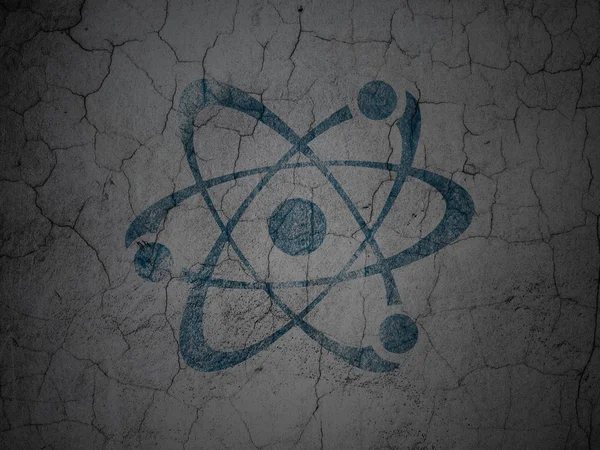 Science concept: Molecule on grunge wall background — Φωτογραφία Αρχείου